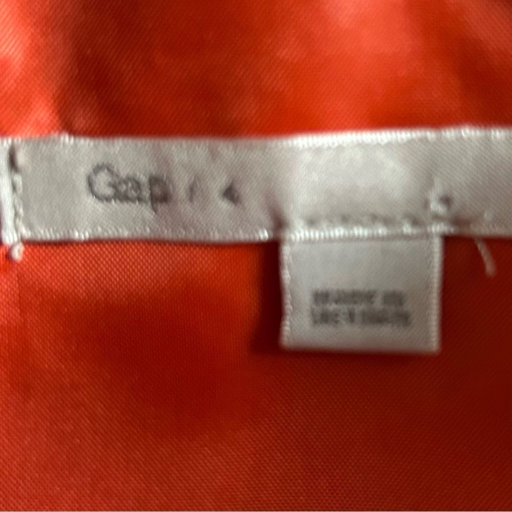 GAP Women’s Orange Wool Lined Zip Up Mini Skirt Size 4 - Picture 8 of 14